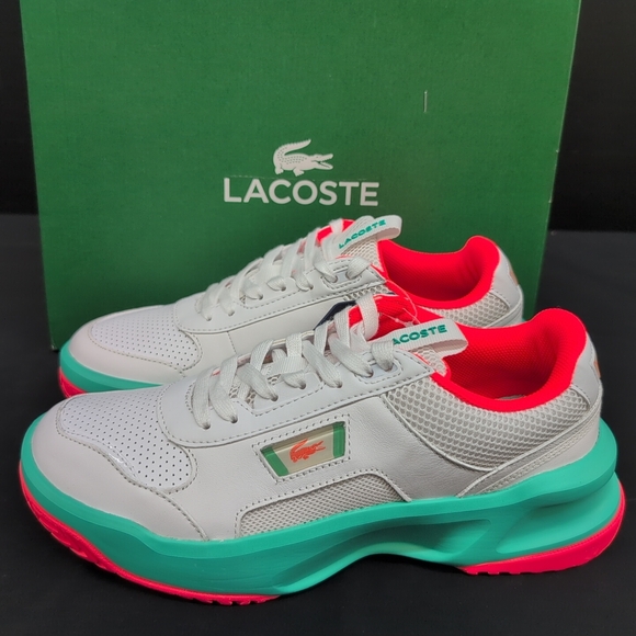 Lacoste Ace Lift 0320 1 SMA Men\'s Sneakers US 8.5 White Turquoise main image 7
